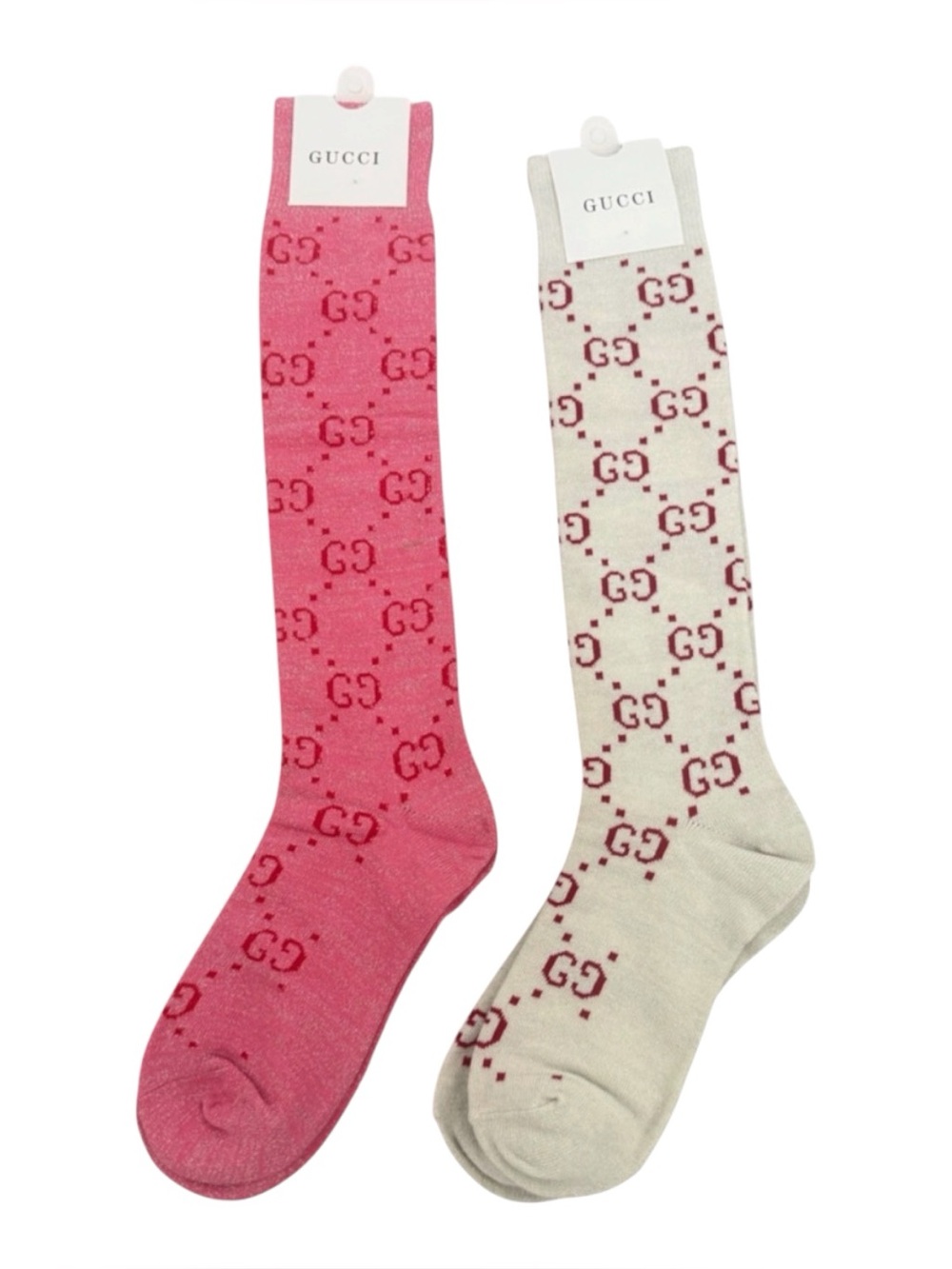2 Pair Gucci Outlet Women’s Logo Socks